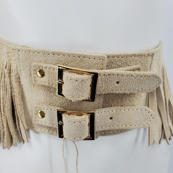Love Strength Genuine Sand Fringe Suede Jimmi Belt - Picture 3 of 10